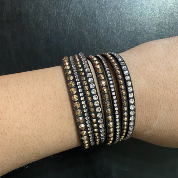New Swarovski SLAKE BRACELET rose gold blackNWT - Picture 5 of 10